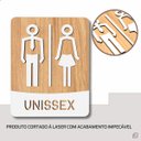 Ver imagem 2 de Placa para Banheiro Plaquinha Unissex Cor Branco