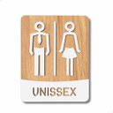 Ver imagem 1 de Placa para Banheiro Plaquinha Unissex Cor Branco