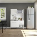 Ver imagem 1 de Armário de Cozinha para Kitnet 122x188cm Mdp Menu Móveis Branco