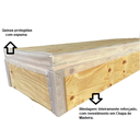 Ver imagem 3 de Cama Box Baú Solteirão King Blindado Sintético Cinza 203X96X44 Cm