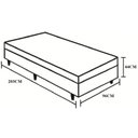 Ver imagem 4 de Cama Box Baú Solteirão King Blindado Sintético Cinza 203X96X44 Cm