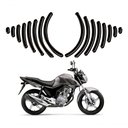 Ver imagem 1 de Protetor Tanque Adesivo Lateral Moto Tiras Transparente Color Preto