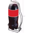 Ver imagem 3 de Conjunto 6 Suportes Porta Garrafa de Refrigerante 2 Litros Pet com Alça Aço Cromado