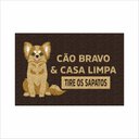Ver imagem 2 de Tapete Capacho para Porta Cão Bravo, Tapetes para Sala Quarto Banheiro.