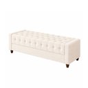 Ver imagem 4 de Puff Baú Calçadeira 140cm Heste Boucle Off White - Sallar Home