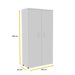ARMÁRIO ALTO 2 PORTAS PANDIN P25 - CINZA AA1600P25 - 2