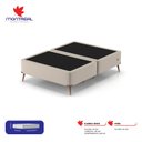 Ver imagem 2 de Base Box Casal 138x188x45cm com Porta USB Dupla Bege Montreal