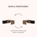 Ver imagem 4 de Mesa para Escritório Diretoria Tamburato Connect 2 Portas Nogal/preto - Artany Móveis