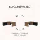 Ver imagem 4 de Mesa para Escritório Diretoria Tamburato Connect 2 Portas Nogal/preto - Artany Móveis