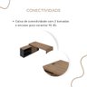 Mesa para Escritório Diretoria Tamburato Connect 2 Portas Nogal/preto - Artany Móveis - 6