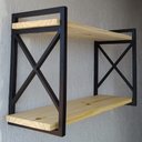 Ver imagem 3 de Prateleira Multiuso Estilo Industrial no modelo x 60 de Comprimento e 20 de Profundidade