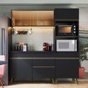 Ver imagem 1 de Cozinha Compacta com Tampo 3 Peças 2 Nicho para Forno Requinte Yescasa