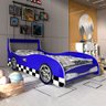 Cama Infantil Carro Rally 100% Mdf Azul - Gelius - 1