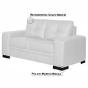 Ver imagem 2 de Sofá 2 Lugares 170cm Milano Couro Branco Fosco Gran Belo
