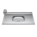 Ver imagem 6 de Balcão de Cozinha com Pia Inox 100cm Pérola Z34 Grafite/freijó - Mpozenato