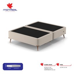Base Box King 193x203x45cm com Porta USB Dupla  - 2