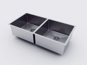 Ver imagem 4 de Cuba Dupla Cozinha Gourmet Inox com Lixeira Gourmet Prateado Technox