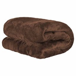 Manta Soft Cobertorzinho Multiuso Microfibra Antialérgico 0,90CM X 1,10M Marrom - 1