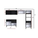 Ver imagem 3 de Cozinha Compacta com Tampo 4 Peças 2 Nichos para Forno Requinte Yescasa