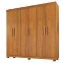 Ver imagem 2 de Guarda-roupa Casal 6 Portas 3 Gavetas MDF Parma Yescasa