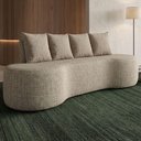 Ver imagem 2 de Sofa 3 Lugares Organico Ibiza 210 Cm Linho Avela Vazzano