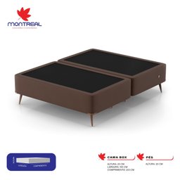 Base Box King 193x203x45cm com Porta USB Dupla  - 2