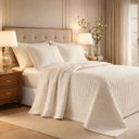 Ver imagem 1 de Cobreleito Queen Size 300 Fios Melinda Bordado Super Elegante:palha