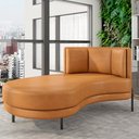 Ver imagem 2 de Sofá Chaise Longue Sala de Estar Living Lucca Esquerdo D02 Couríssimo Whisky B-90 - Lyam Decor