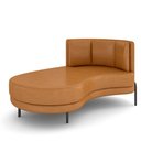 Ver imagem 1 de Sofá Chaise Longue Sala de Estar Living Lucca Esquerdo D02 Couríssimo Whisky B-90 - Lyam Decor