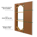 Ver imagem 3 de Porta Balcão de Aluminio Preto 3 Folhas Linha 25 com Fechadura 2,10x1,20