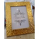 Ver imagem 1 de Porta Retrato Mdf Borda Textura Amassada Dourada