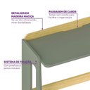 Ver imagem 5 de Escrivaninha Petit Casatema MadeiraOriginals 94cm Madeiraoriginals Verde e Mel