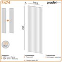 Ver imagem 4 de Painel Ripado Componível Pa74 Cor Freijó 90 Cm X 250 Cm Altura - 69833