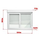Ver imagem 2 de Janela Integrada PVC 2 Folhas Vidro Liso Itec Branco Brimak