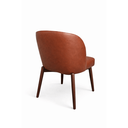 Ver imagem 2 de Cadeira Estofada com Encosto Anatômico 81cm em Madeira Maciça Lina Courino Marrom Oona Design Castan