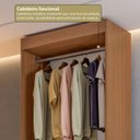 Ver imagem 6 de Guarda-Roupas Closet Modulado Roupeiro sem Portas 2 Gavetas Versatille Yescasa