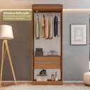 Ver imagem 4 de Guarda-Roupas Closet Modulado Roupeiro sem Portas 2 Gavetas Versatille Yescasa