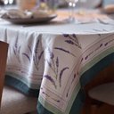 Ver imagem 5 de Toalha de Mesa Retangular Lavanda Provence Verde e Lilás – 6 Lugares