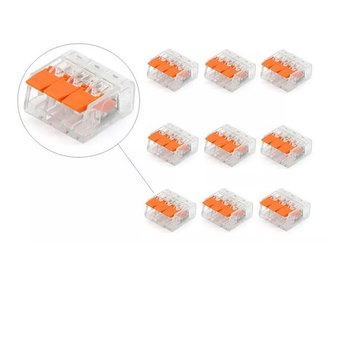 Conector Terminal Pct-413 C/ 10 Peças - Fios Elétricos