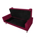 Ver imagem 4 de Recamier Baú Félix Solteiro 160 cm Suede - ADJ Decor - Bordô