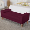 Ver imagem 1 de Recamier Baú Félix Solteiro 160 cm Suede - ADJ Decor - Bordô