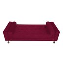 Ver imagem 3 de Recamier Baú Félix Solteiro 160 cm Suede - ADJ Decor - Bordô