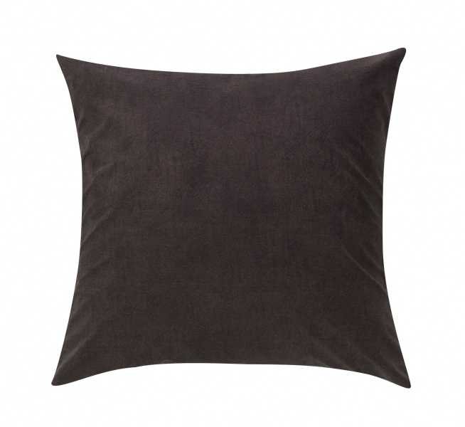 Almofada Decorativa 45x45 Cheia tecido de Área Externa - lisa preta
