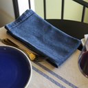Ver imagem 2 de Guardanapo de Tecido Lavinia Jeans - Algodão, 50x50cm