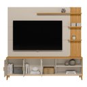 Ver imagem 4 de Painel Home para TV Sala de Estar Napoli Tauari Off White 193cm