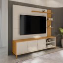Ver imagem 1 de Painel Home para TV Sala de Estar Napoli Tauari Off White 193cm