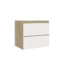 Ver imagem 2 de Gabinete para Banheiro Suspenso 60cm sem Lavatório Yescasa Bege/Wood/Branco