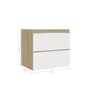 Ver imagem 3 de Gabinete para Banheiro Suspenso 60cm sem Lavatório Yescasa Bege/Wood/Branco