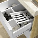 Ver mais imagens de Gabinete para Banheiro Suspenso 60cm sem Lavatório Yescasa Bege/Wood/Branco