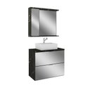 Ver imagem 2 de Conjunto para Banheiro 1 Gabinete Espelhado com Cuba 1 Espelheira Loft Móveis Bosi